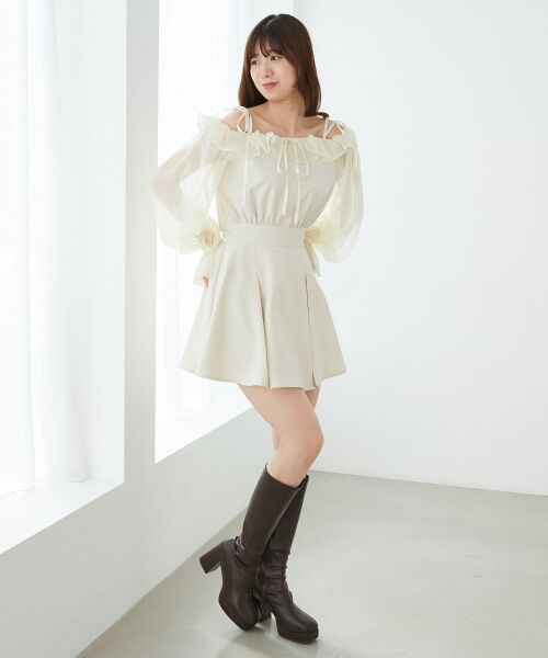 MAJESTIC LEGON / マジェスティックレゴン ミニ丈・ひざ丈ワンピース | 袖異素材ミニワンピース | 詳細21