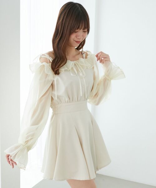 MAJESTIC LEGON / マジェスティックレゴン ミニ丈・ひざ丈ワンピース | 袖異素材ミニワンピース | 詳細24