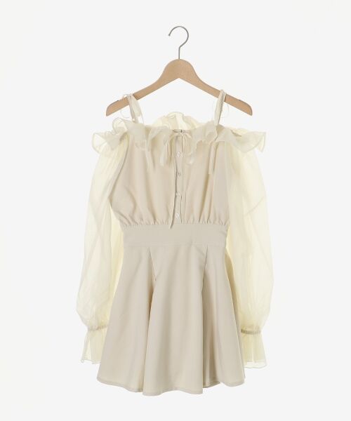 MAJESTIC LEGON / マジェスティックレゴン ミニ丈・ひざ丈ワンピース | 袖異素材ミニワンピース | 詳細28