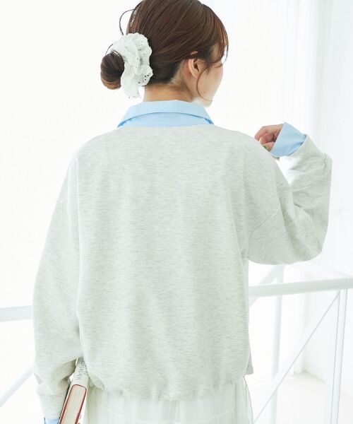 MAJESTIC LEGON / マジェスティックレゴン ミニ丈・ひざ丈ワンピース | レイヤード風スウェットセットアップ | 詳細10