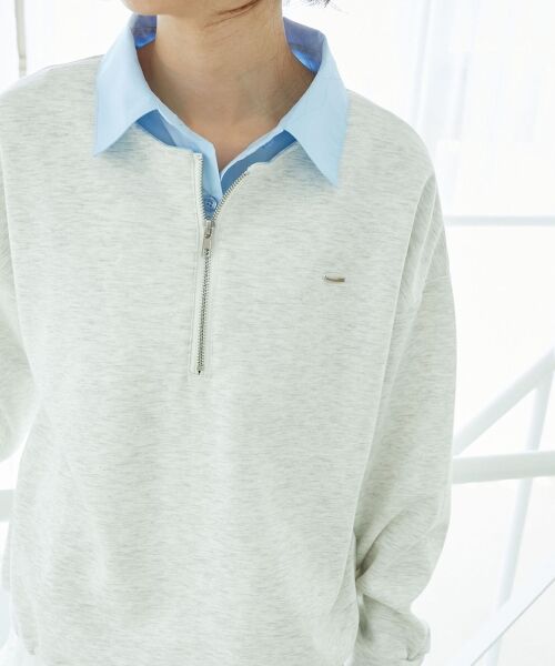 MAJESTIC LEGON / マジェスティックレゴン ミニ丈・ひざ丈ワンピース | レイヤード風スウェットセットアップ | 詳細11