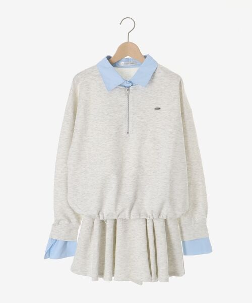 MAJESTIC LEGON / マジェスティックレゴン ミニ丈・ひざ丈ワンピース | レイヤード風スウェットセットアップ | 詳細26