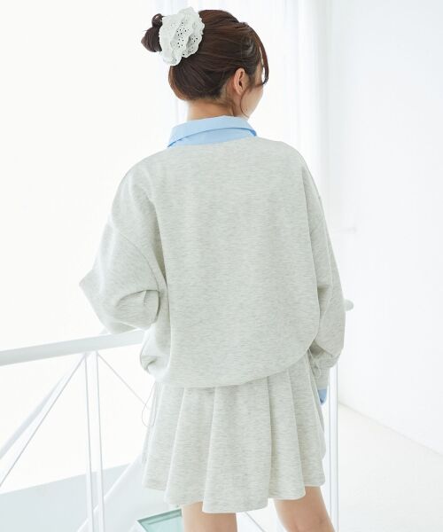 MAJESTIC LEGON / マジェスティックレゴン ミニ丈・ひざ丈ワンピース | レイヤード風スウェットセットアップ | 詳細6