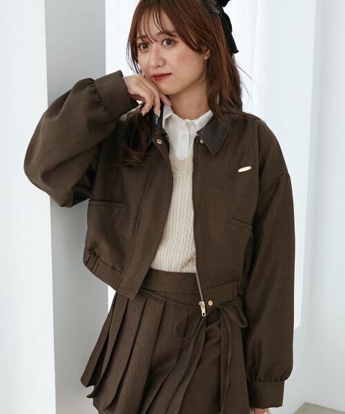 MAJESTIC LEGON / マジェスティックレゴン ブルゾン | 襟付きショートブルゾン | 詳細18