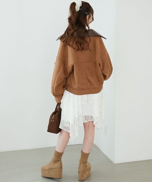 MAJESTIC LEGON / マジェスティックレゴン ブルゾン | 2wayリボンステンカラーブルゾン | 詳細13