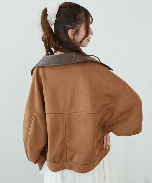 MAJESTIC LEGON / マジェスティックレゴン ブルゾン | 2wayリボンステンカラーブルゾン | 詳細16