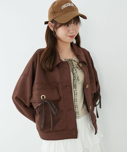 MAJESTIC LEGON / マジェスティックレゴン ブルゾン | 2wayリボンステンカラーブルゾン | 詳細22