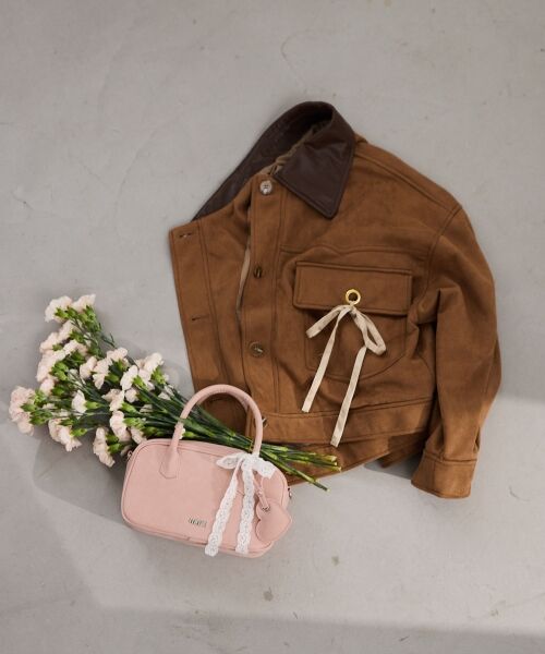 MAJESTIC LEGON / マジェスティックレゴン ブルゾン | 2wayリボンステンカラーブルゾン | 詳細8