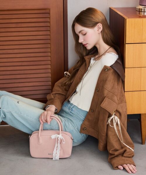 MAJESTIC LEGON / マジェスティックレゴン ブルゾン | 2wayリボンステンカラーブルゾン | 詳細9