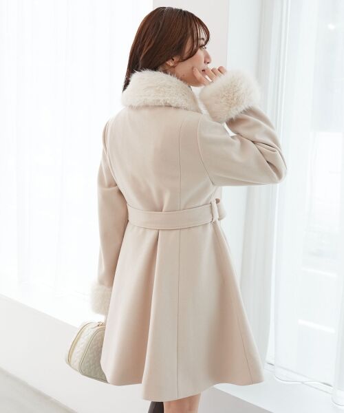 MAJESTIC LEGON / マジェスティックレゴン その他アウター | マルチwayフェイクファーカラーフレアコート | 詳細20