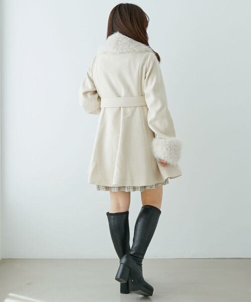 MAJESTIC LEGON / マジェスティックレゴン その他アウター | マルチwayフェイクファーカラーフレアコート | 詳細10