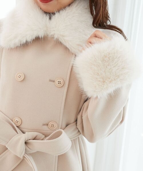 MAJESTIC LEGON / マジェスティックレゴン その他アウター | マルチwayフェイクファーカラーフレアコート | 詳細21