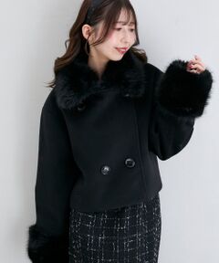 MAJESTIC LEGON / マジェスティックレゴン その他アウター | マルチwayフェイクファー付ショートコート