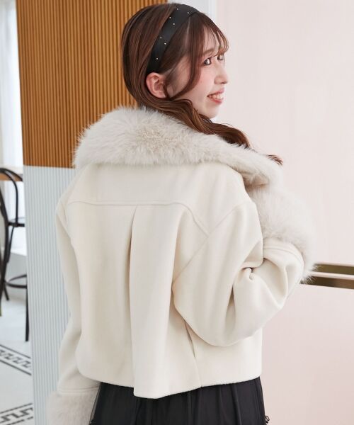 MAJESTIC LEGON / マジェスティックレゴン その他アウター | ∞マルチwayフェイクファー付ショートコート | 詳細11