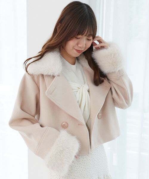 MAJESTIC LEGON / マジェスティックレゴン その他アウター | ∞マルチwayフェイクファー付ショートコート | 詳細18