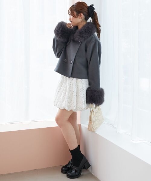 MAJESTIC LEGON / マジェスティックレゴン その他アウター | ∞マルチwayフェイクファー付ショートコート | 詳細23