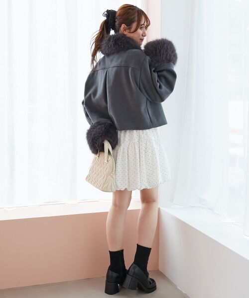 MAJESTIC LEGON / マジェスティックレゴン その他アウター | ∞マルチwayフェイクファー付ショートコート | 詳細24