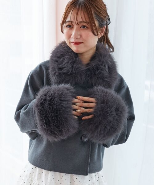 MAJESTIC LEGON / マジェスティックレゴン その他アウター | ∞マルチwayフェイクファー付ショートコート | 詳細25