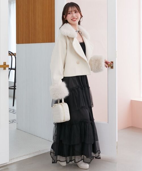 MAJESTIC LEGON / マジェスティックレゴン その他アウター | ∞マルチwayフェイクファー付ショートコート | 詳細7