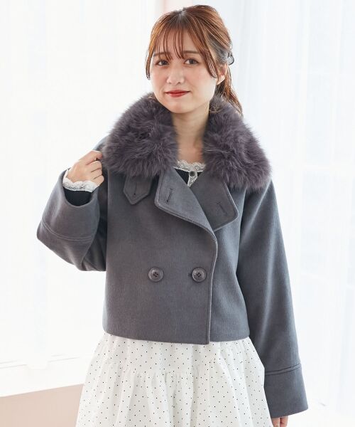 MAJESTIC LEGON / マジェスティックレゴン その他アウター | マルチwayフェイクファー付ショートコート | 詳細30