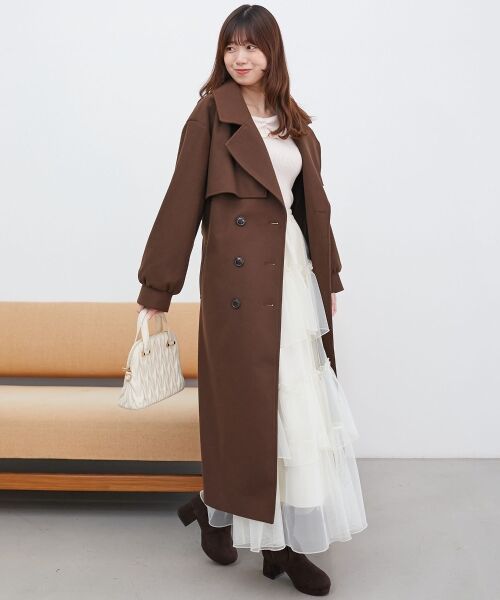 MAJESTIC LEGON / マジェスティックレゴン その他アウター | レディロングチェスターコート | 詳細13