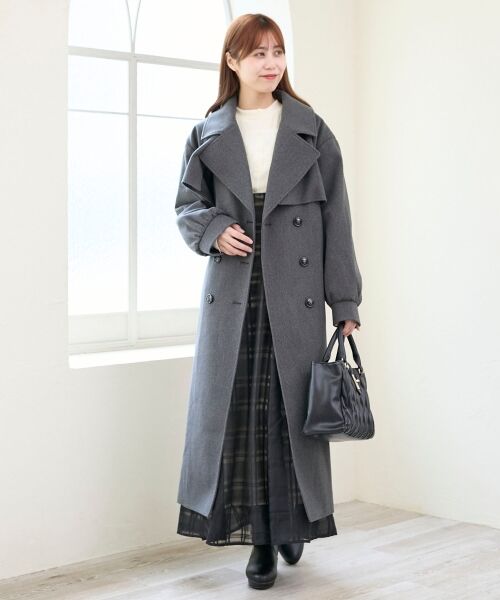 MAJESTIC LEGON / マジェスティックレゴン その他アウター | レディロングチェスターコート | 詳細29