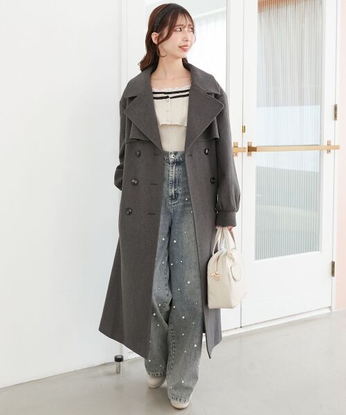 MAJESTIC LEGON / マジェスティックレゴン その他アウター | レディロングチェスターコート | 詳細30