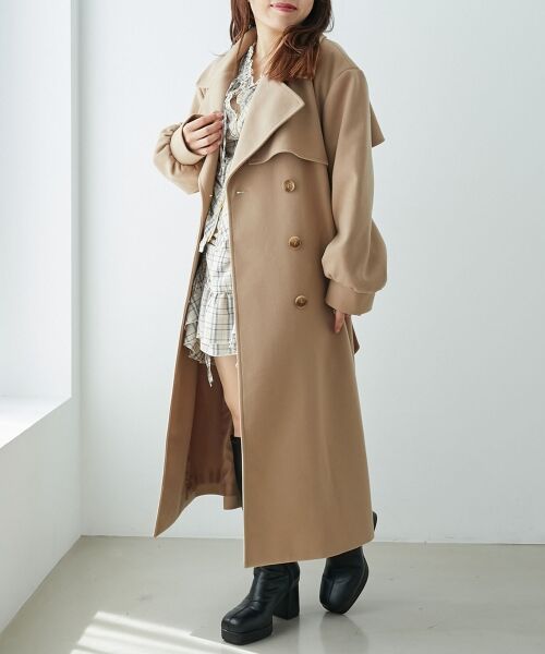 MAJESTIC LEGON / マジェスティックレゴン その他アウター | レディロングチェスターコート | 詳細5