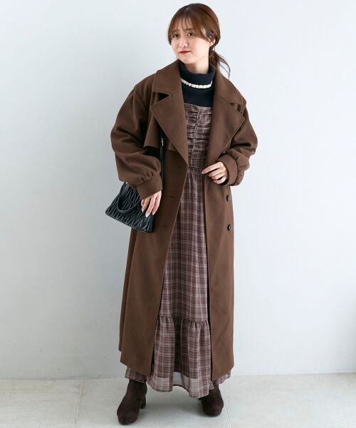 MAJESTIC LEGON / マジェスティックレゴン その他アウター | レディロングチェスターコート | 詳細7