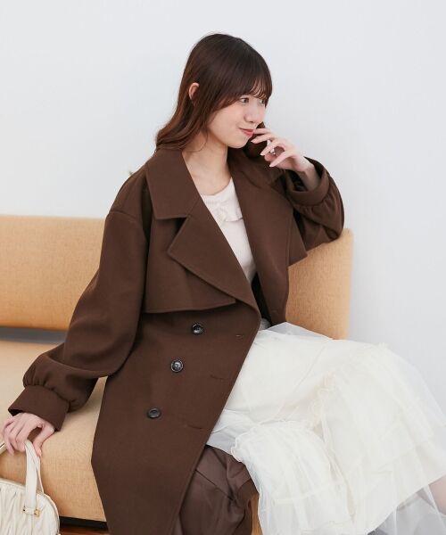 MAJESTIC LEGON / マジェスティックレゴン その他アウター | レディロングチェスターコート | 詳細10