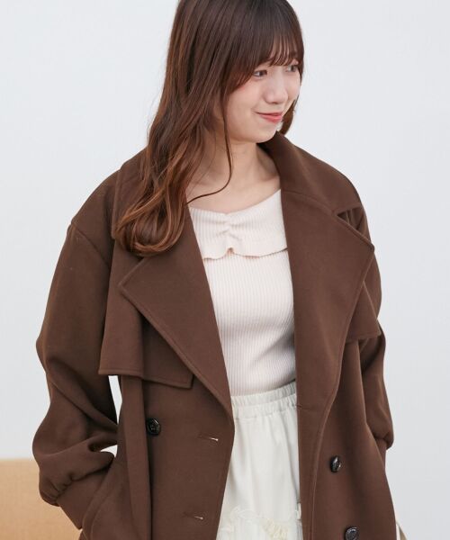 MAJESTIC LEGON / マジェスティックレゴン その他アウター | レディロングチェスターコート | 詳細15