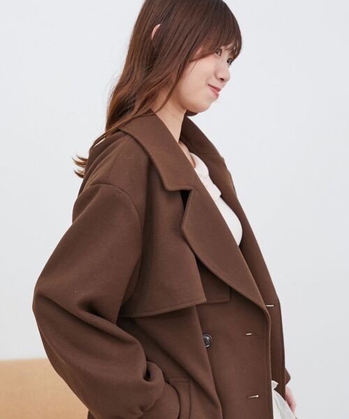 MAJESTIC LEGON / マジェスティックレゴン その他アウター | レディロングチェスターコート | 詳細16