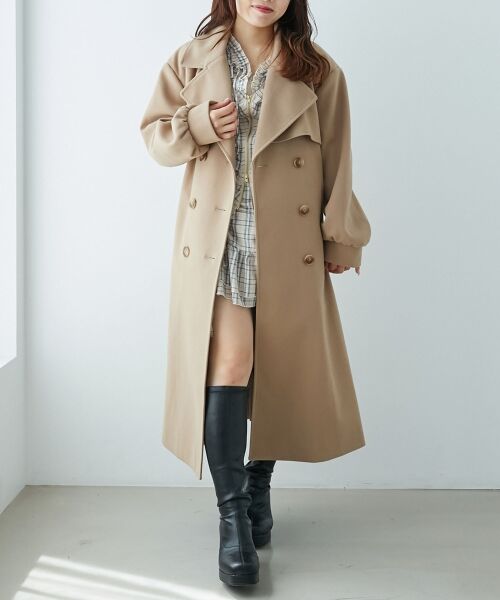 MAJESTIC LEGON / マジェスティックレゴン その他アウター | レディロングチェスターコート | 詳細4