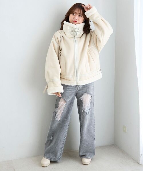 MAJESTIC LEGON / マジェスティックレゴン ブルゾン | オーバーサイズボアブルゾン | 詳細2