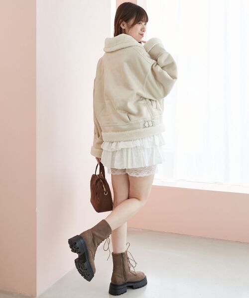 MAJESTIC LEGON / マジェスティックレゴン ブルゾン | オーバーサイズボアブルゾン | 詳細7