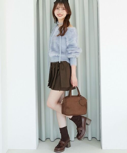 MAJESTIC LEGON / マジェスティックレゴン ブーツ(ショート丈) | リボンローファーコンビブーツ | 詳細5