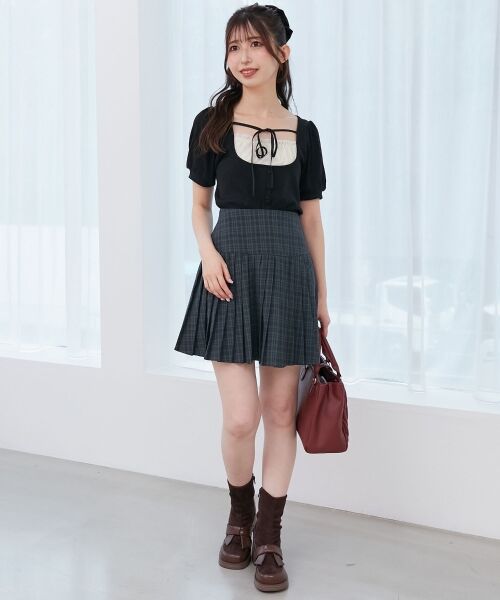 MAJESTIC LEGON / マジェスティックレゴン ブーツ(ショート丈) | リボンローファーコンビブーツ | 詳細7