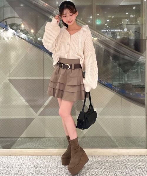 MAJESTIC LEGON / マジェスティックレゴン ブーツ(ショート丈) | 厚底ストレッチショートブーツ | 詳細11