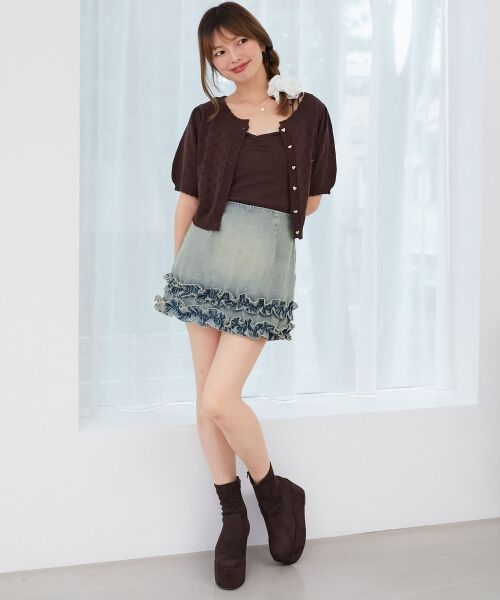 MAJESTIC LEGON / マジェスティックレゴン ブーツ(ショート丈) | 厚底ストレッチショートブーツ | 詳細14