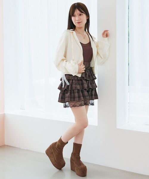 MAJESTIC LEGON / マジェスティックレゴン ブーツ(ショート丈) | 厚底ストレッチショートブーツ | 詳細3