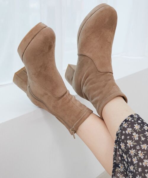 MAJESTIC LEGON / マジェスティックレゴン ブーツ(ショート丈) | ☆フカフカヒールストレッチブーツ | 詳細13