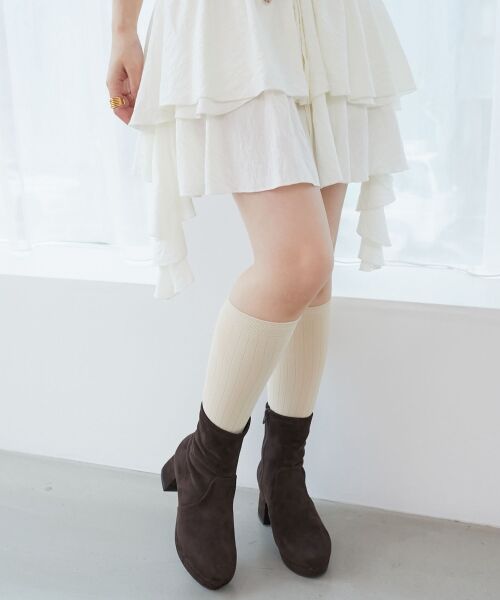 MAJESTIC LEGON / マジェスティックレゴン ブーツ(ショート丈) | ☆フカフカヒールストレッチブーツ | 詳細17