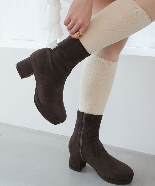 MAJESTIC LEGON / マジェスティックレゴン ブーツ(ショート丈) | ☆フカフカヒールストレッチブーツ | 詳細19