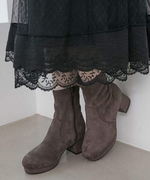 MAJESTIC LEGON / マジェスティックレゴン ブーツ(ショート丈) | ☆フカフカヒールストレッチブーツ | 詳細23