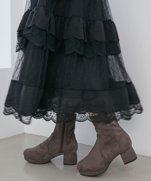 MAJESTIC LEGON / マジェスティックレゴン ブーツ(ショート丈) | ☆フカフカヒールストレッチブーツ | 詳細24