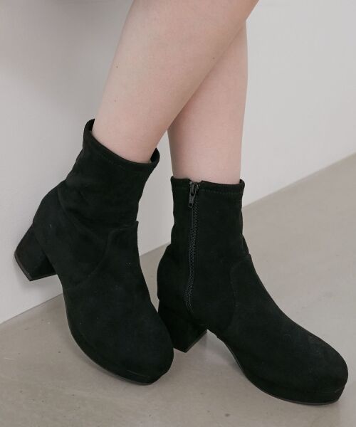 MAJESTIC LEGON / マジェスティックレゴン ブーツ(ショート丈) | ☆フカフカヒールストレッチブーツ | 詳細30