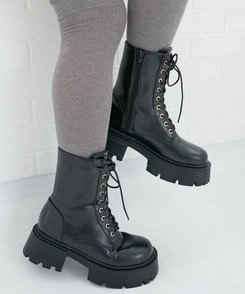 MAJESTIC LEGON / マジェスティックレゴン ブーツ(ショート丈) | タンクソールレースアップブーツ | 詳細25