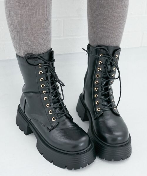 MAJESTIC LEGON / マジェスティックレゴン ブーツ(ショート丈) | タンクソールレースアップブーツ | 詳細26