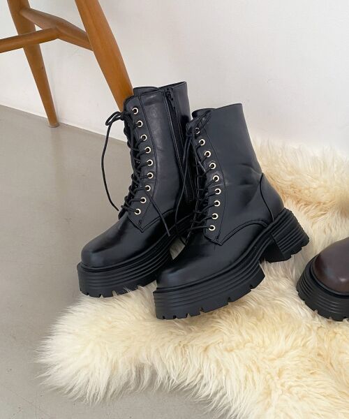 MAJESTIC LEGON / マジェスティックレゴン ブーツ(ショート丈) | タンクソールレースアップブーツ | 詳細29