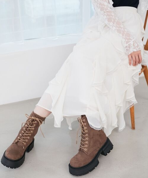 MAJESTIC LEGON / マジェスティックレゴン ブーツ(ショート丈) | タンクソールレースアップブーツ | 詳細3